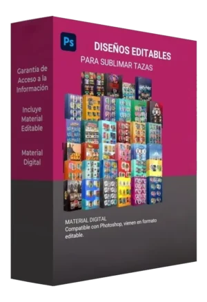 Mega Pack de diseños para sublimacion de tazas editables