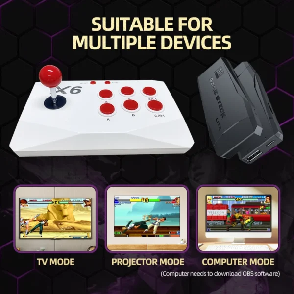 Consola De Sobremesa X6 Joystick X2 64 gb